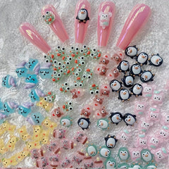 10pcs Mini Frog & Star Figurines for DIY Wedding Decor & Manicures