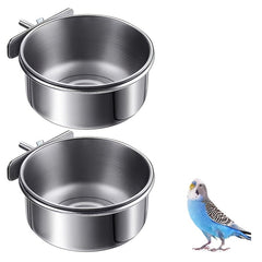 Durable Stainless Steel Parrot Feeder for Happy Birds