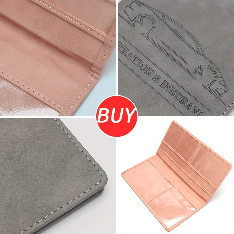 Car Registration And Insurance Clip Storage Bag