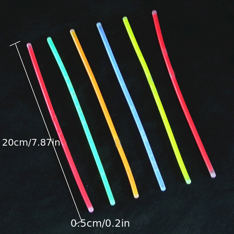 Neon Glow Stick Necklace Bracelets Set - 50pcs