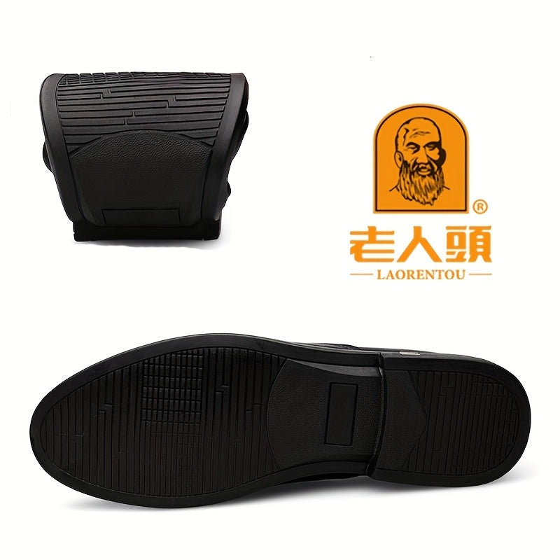 Men's Cap Toe Loafer Shoes Spring Comfy Non slip Slip On Shoes
