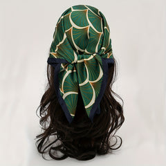 Fish Scale Headscarf Polyester All match Small Scarf