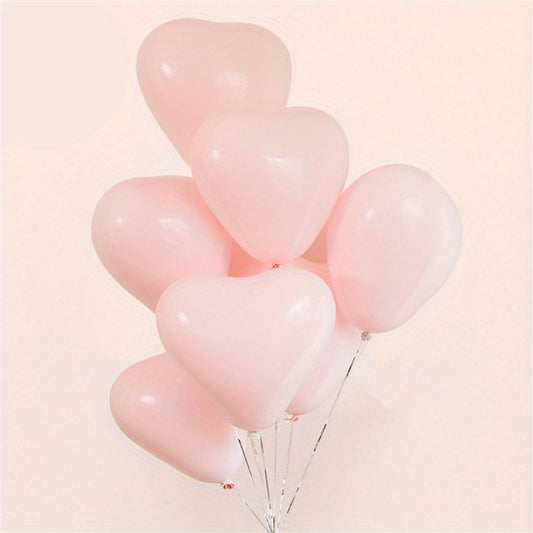 30pcs Macaron Heart Shaped Latex Balloons Romantic Decoration