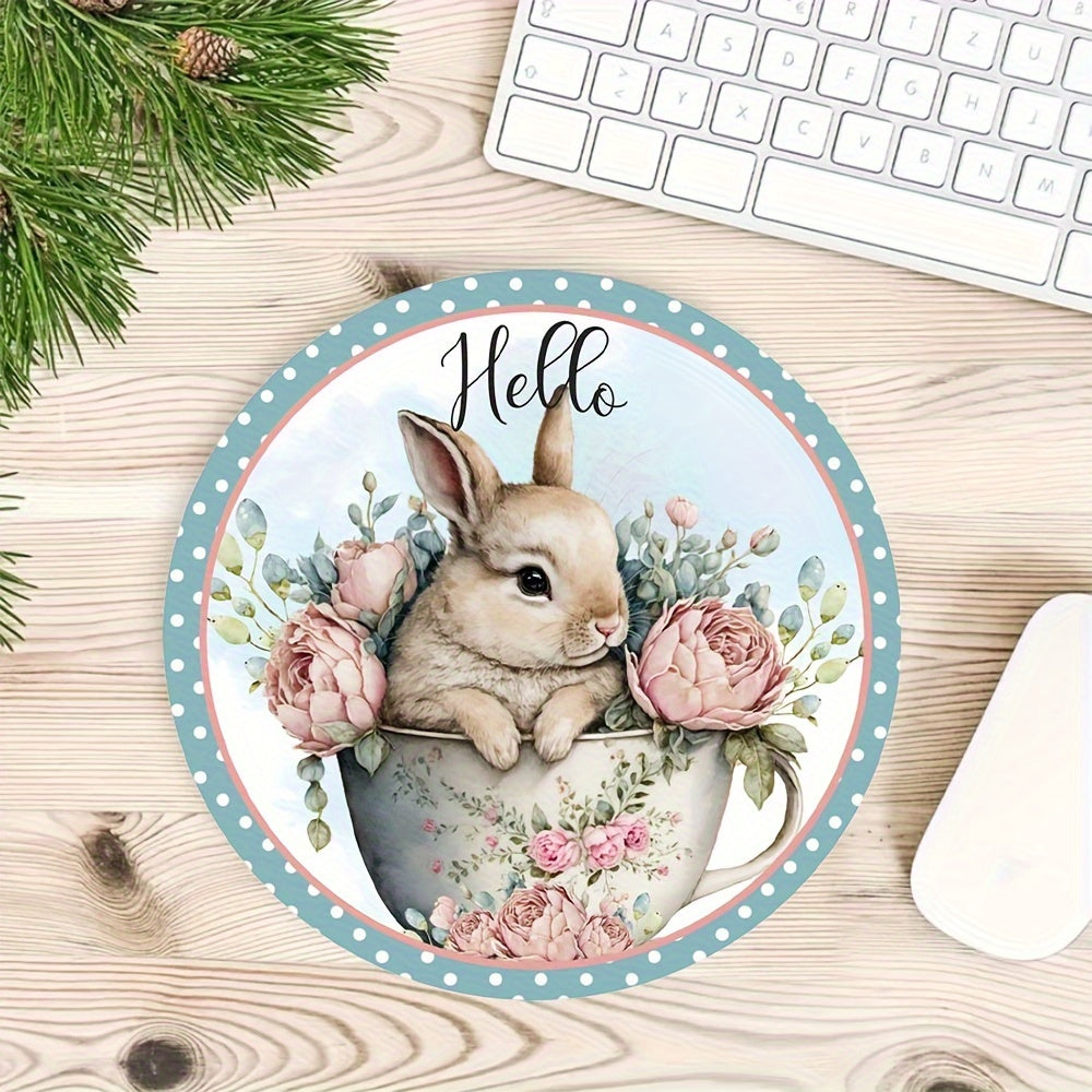 Cow Pattern Round Mouse Pad - Stylish Mousepad for Computer
