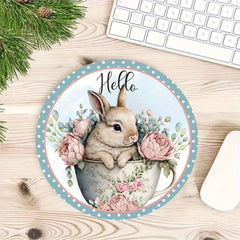 Cow Pattern Round Mouse Pad - Stylish Mousepad for Computer