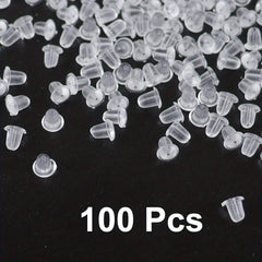 Clear Earring Backs For Studs Posts Safety Back Pads Replacement