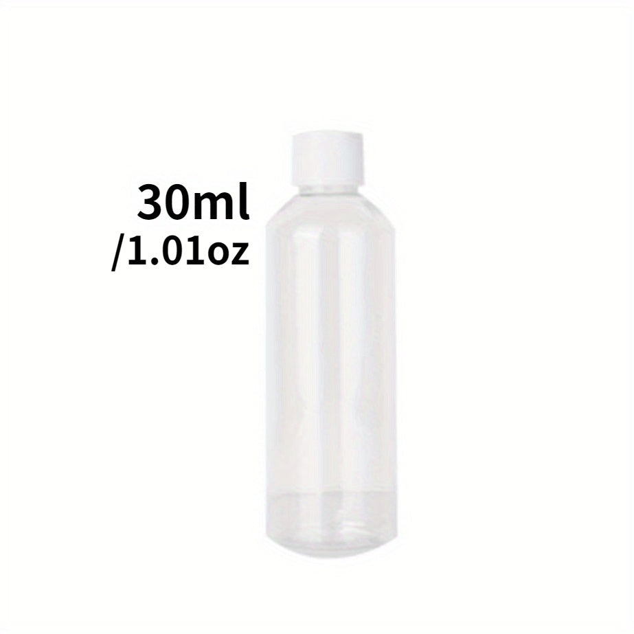 3 Clear Plastic PET Bottles for Medicine in Various Sizes