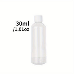 3 Clear Plastic PET Bottles for Medicine in Various Sizes