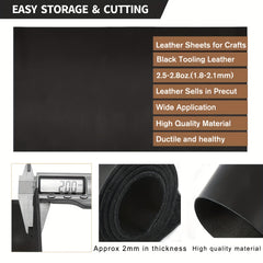 Thick Leather Sheets Full Grain Cowhide 1 8 2 1mm