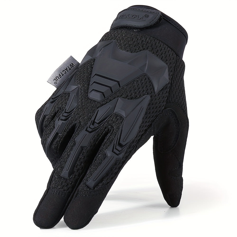 Retro Touch Screen Motorcycle Gloves Rubber Protection Airsoft Paintball