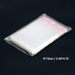 100pcs Transparent Self sealing Bags for Decorations Candy and Cookie