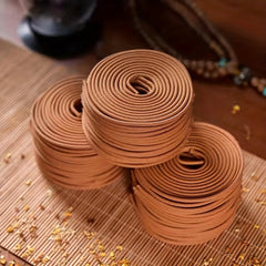 40pcs Natural Sandalwood Coil Incense for Mosquito Repellent