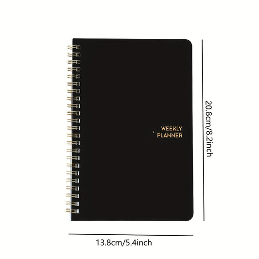 Undated Weekly Planner Hardcover Notebook Habit Tracker To Do List