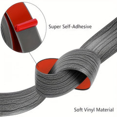 3.05m Self-Adhesive Floor Transition Strip, Laminate/Vinyl Floor Flat Divider