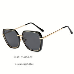 Large Polygonal Sunglasses For Women Men Casual Anti Glare Glasses