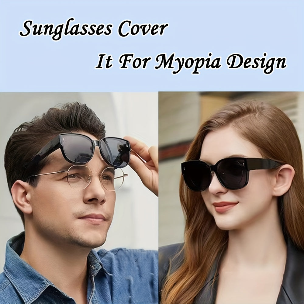Polarized Fit Over Sunglasses for Myopia Anti Glare UV400 Shades
