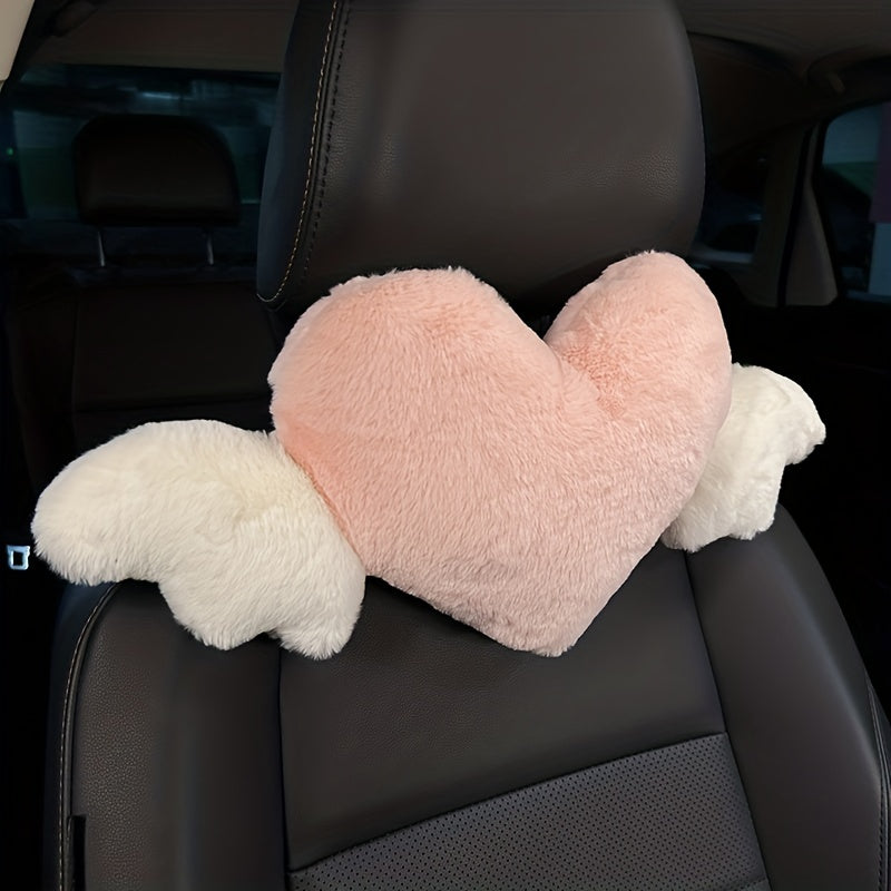 Cartoon Car Headrest Pillow Neck Support Duck Love Heart Back Waist Cushion