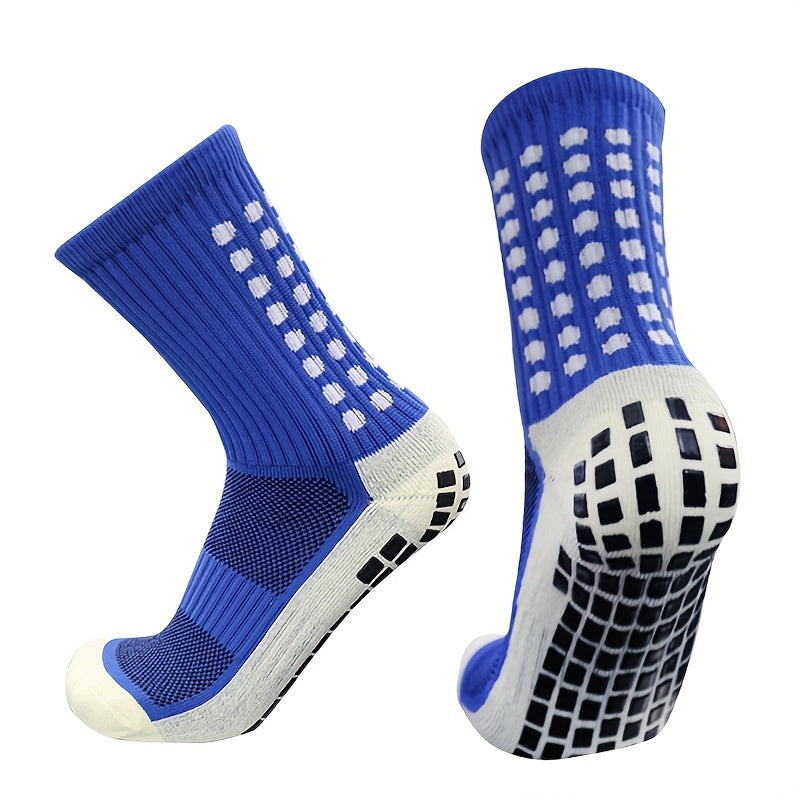 Anti-skid Silicone Breathable Mid-calf Socks for Men and Women