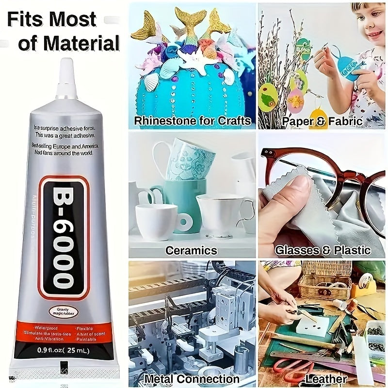B6000 Jewelry Rhinestone Transparent Glue Precision Tip Craft Adhesive Glue