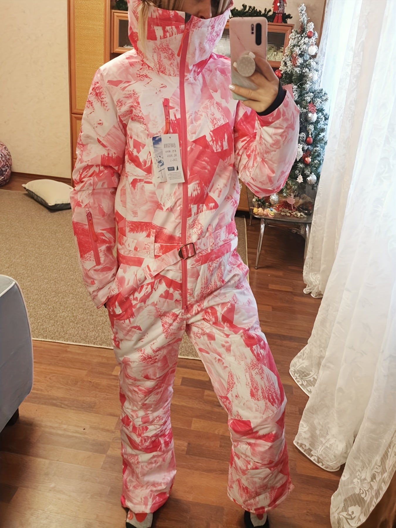 Women's Waterproof Snow Jumpsuit Winter Ski Suit