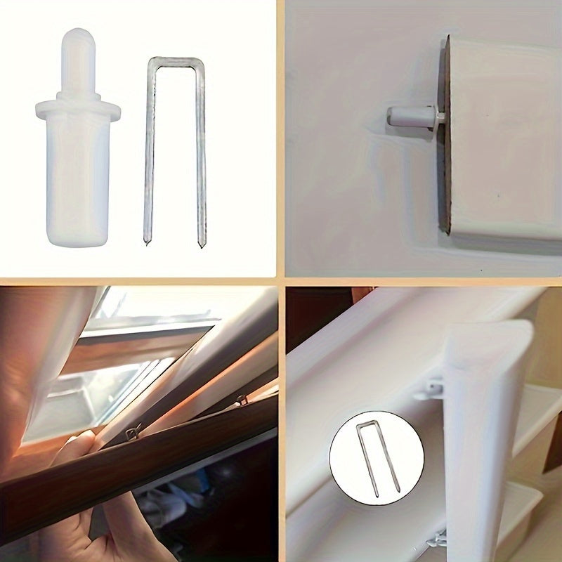 20pcs Blinds Repair Tool Set U Shaped Nails and Spring Loaded Blinds Pins