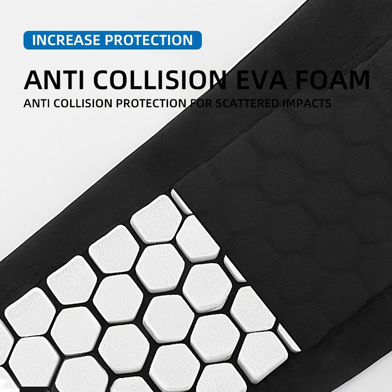 Honeycomb Arm Sleeves UV Protection Elbow Guards for Outdoor Sports
