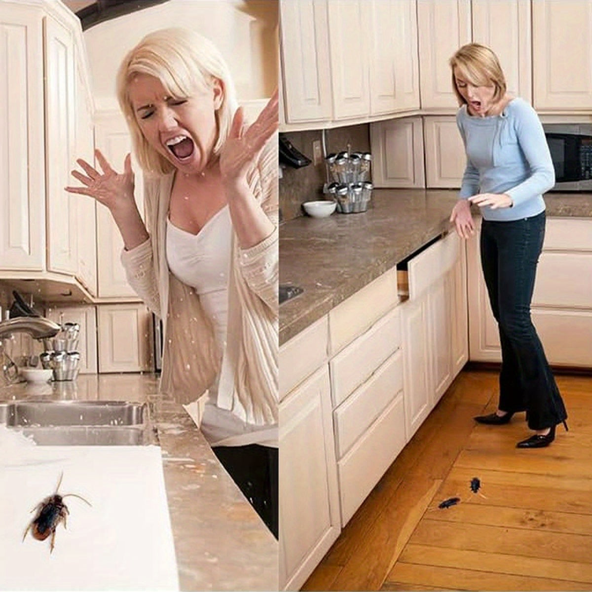 98pcs Realistic Roach Set Halloween Horror Insect Props Party Prank Decorations