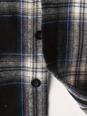 Boy's Plaid Long Sleeve Shirt Casual Slightly Stretch Breathable Button Up Shirt