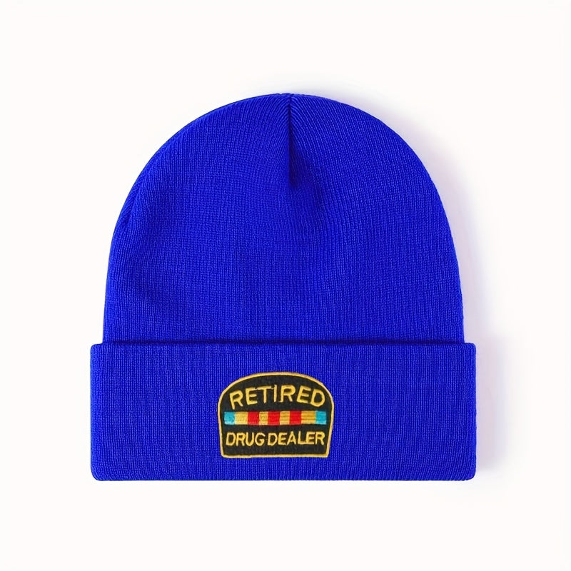 Embroidery Knitted Hat Warm Beanie