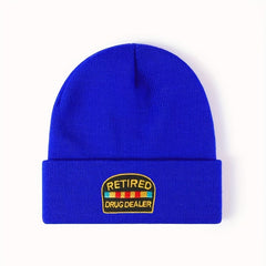 Embroidery Knitted Hat Warm Beanie