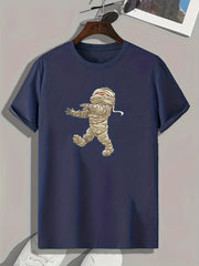 Mummy Print Men's Tee for Halloween