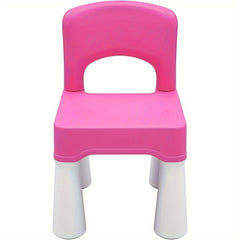 Plastic Square Chair 18.5 Height Seat Indoor/Outdoor Use for Toddlers