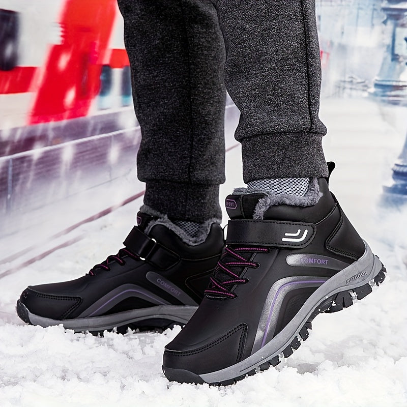 Women's Waterproof Snow Boots Non-slip Winter Outdoor Hiking Shoes