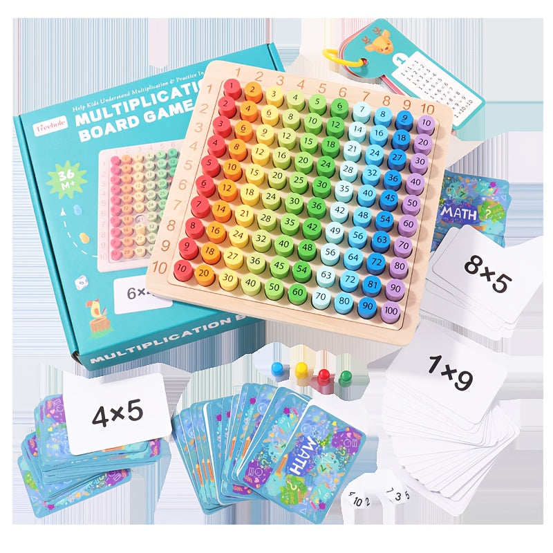 Wooden 3 in 1 Math Board Game for Kids