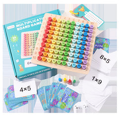 Wooden 3 in 1 Math Board Game for Kids
