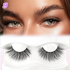 22mm Fluffy Volume Cat Eye Faux Mink Eyelashes