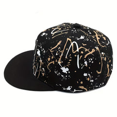 Men's P Embroidered Baseball Cap Casual Hip hop Outdoor Graffiti Sunshade Cap