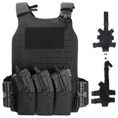 Men's Tactical Vest Quick Release Waterproof Nylon for Mountaineering