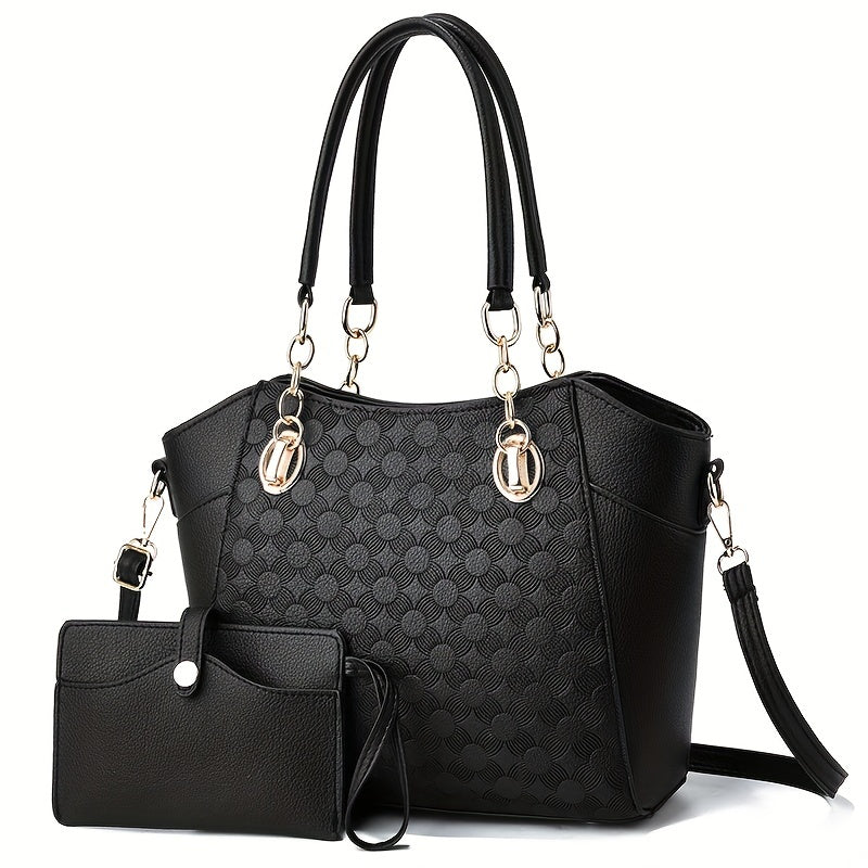 Classic Tote Bag with Purse - Large Capacity Handbag for Work