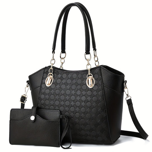 Classic Tote Bag with Purse - Large Capacity Handbag for Work