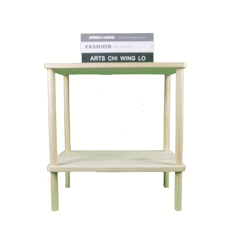 2-Story Wooden Small Table for Living Room & Bedroom Use