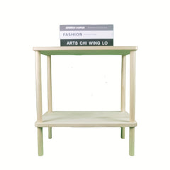 2-Story Wooden Small Table for Living Room & Bedroom Use