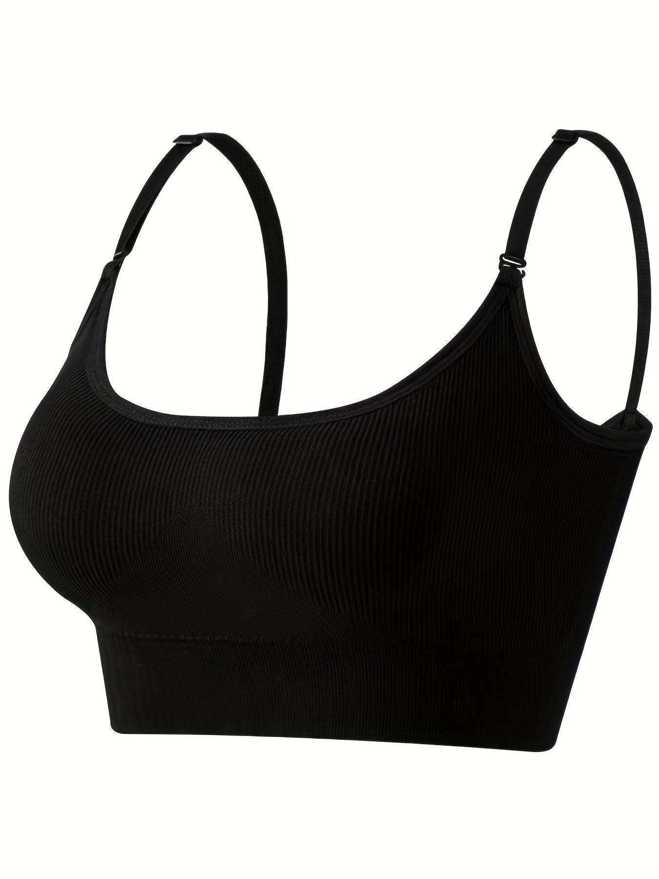 5pcs Ribbed Push Up Bras Comfy & Breathable Intimates Bra Women's Lingerie