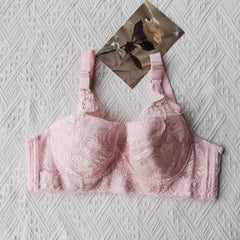 Contrast Lace Push Up Bra Women's Lingerie