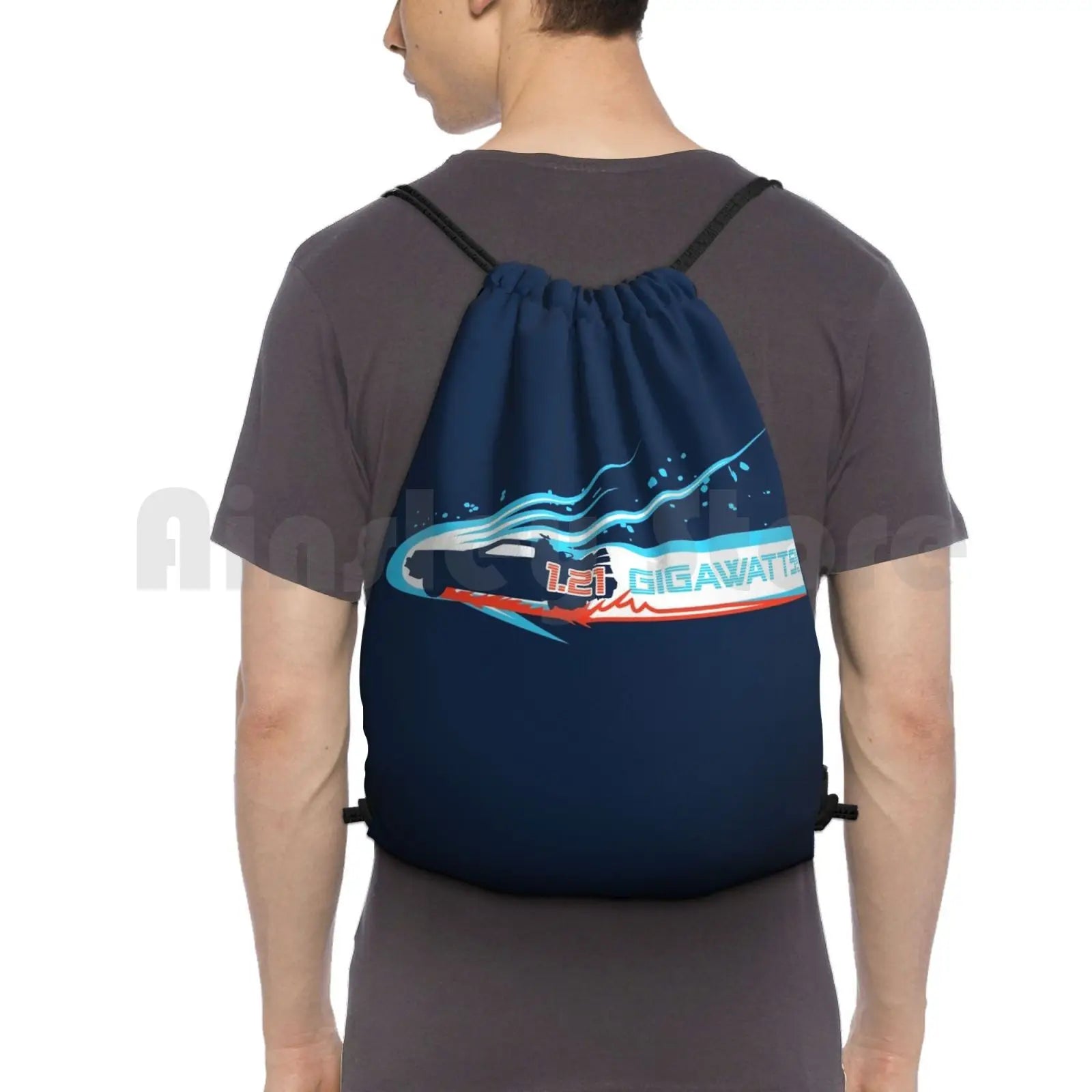 1.21 Gigawatts! Back To The Future Drawstring Bag