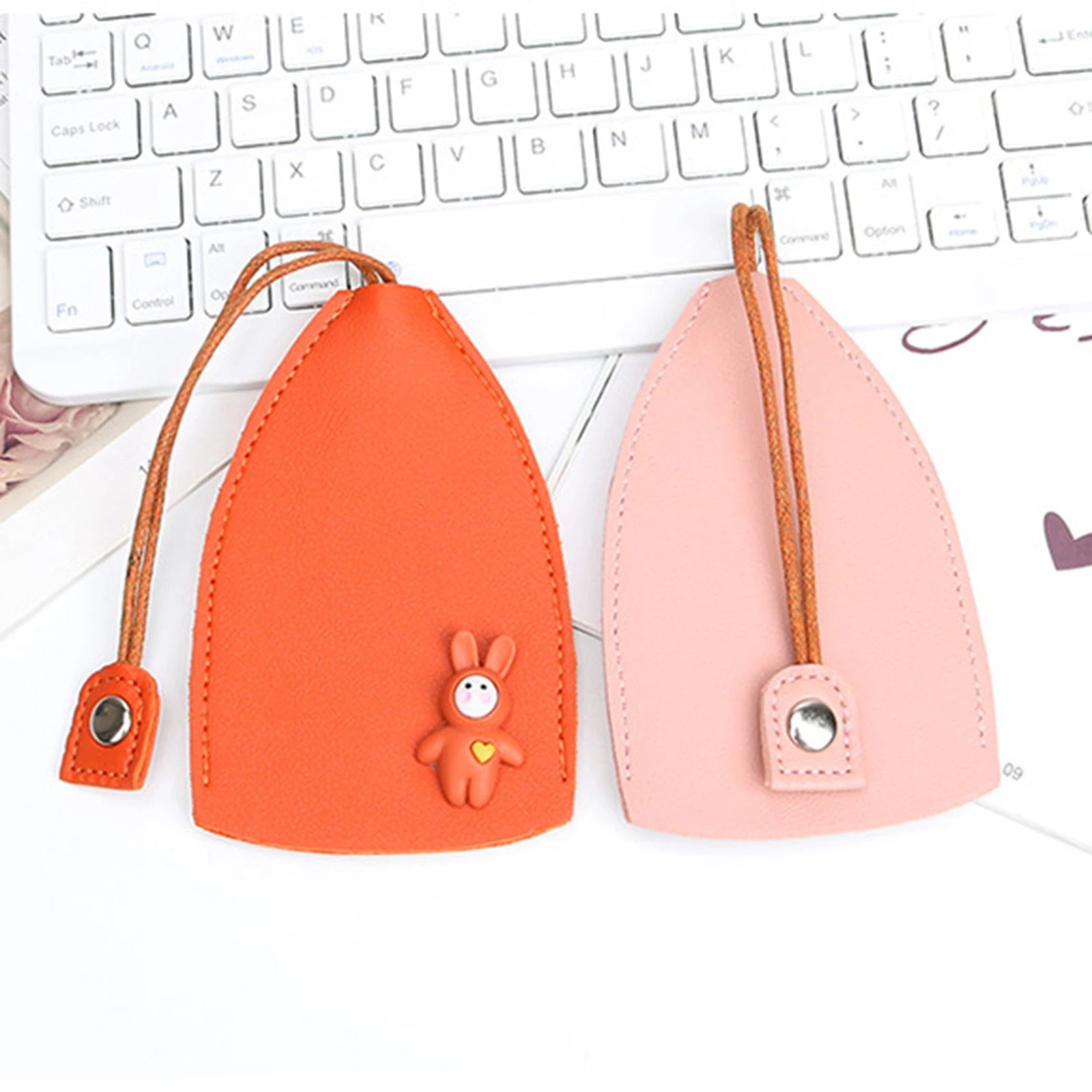 Leather Keychain Pouch Multifunctional PU Key Bags Large Capacity Unisex