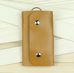 PC Portable Leather Keychain Holder Car Key Bag Unisex Wallet Cover Storage
