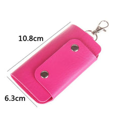 Leather Keychain Bag Key Holder Case Unisex Wallet Cover