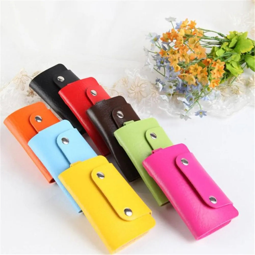 Leather Keychain Bag Key Holder Case Unisex Wallet Cover