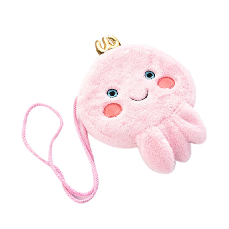 Plush Octopus Backpack Children Messenger Bag Mini Backpack